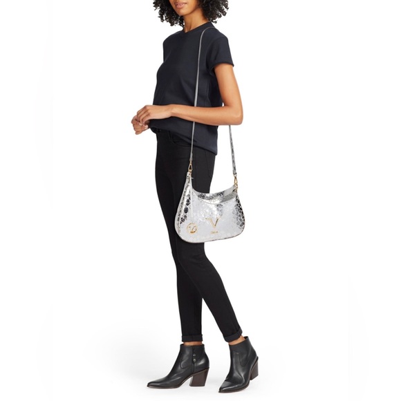 FINAL SALE V Italia Made in Italy. Trademark of Versace Metallic Leather Bag - Picture 2 of 8